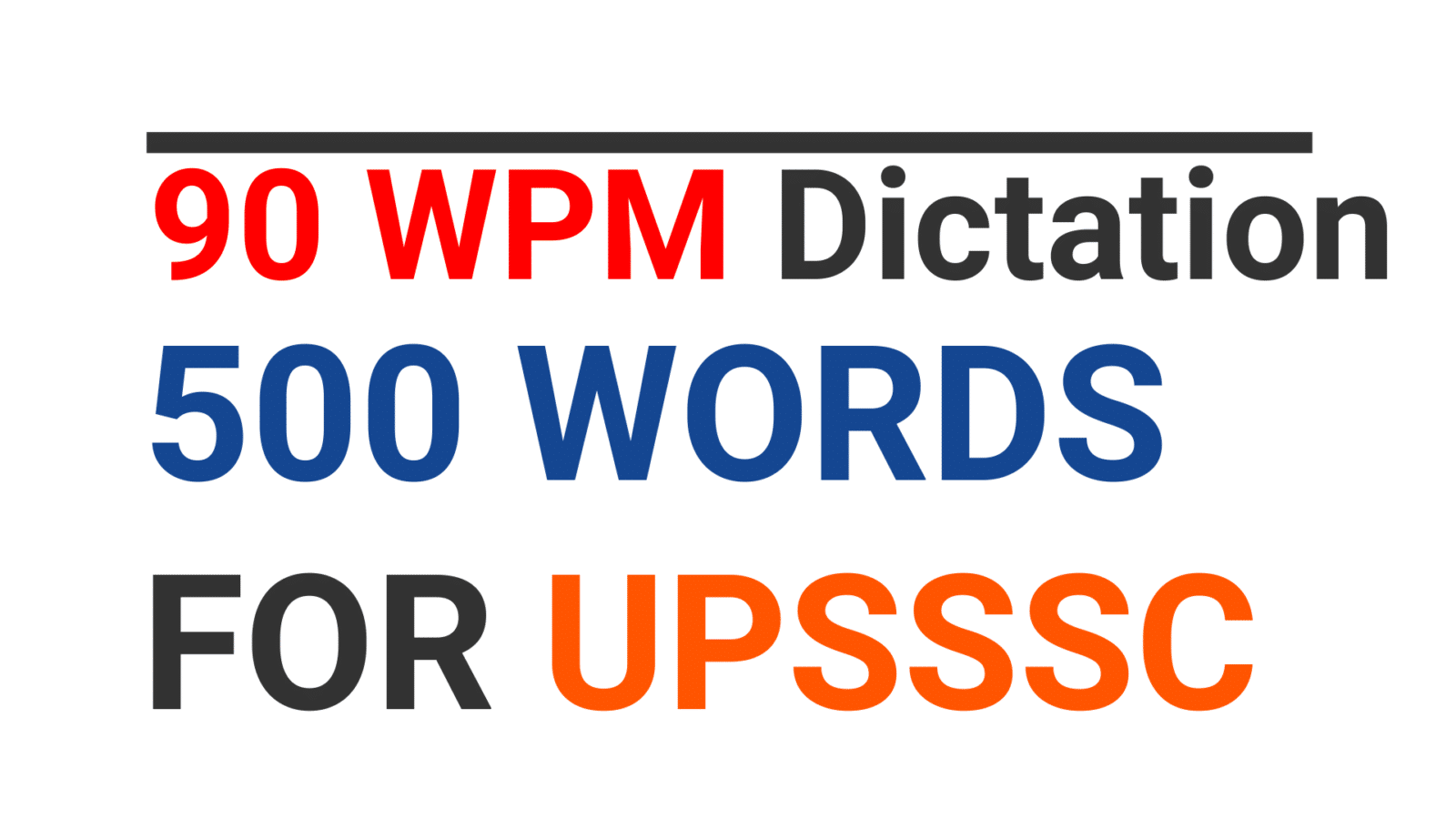 90 WPM Hindi shorthand dictation for UPSSSC