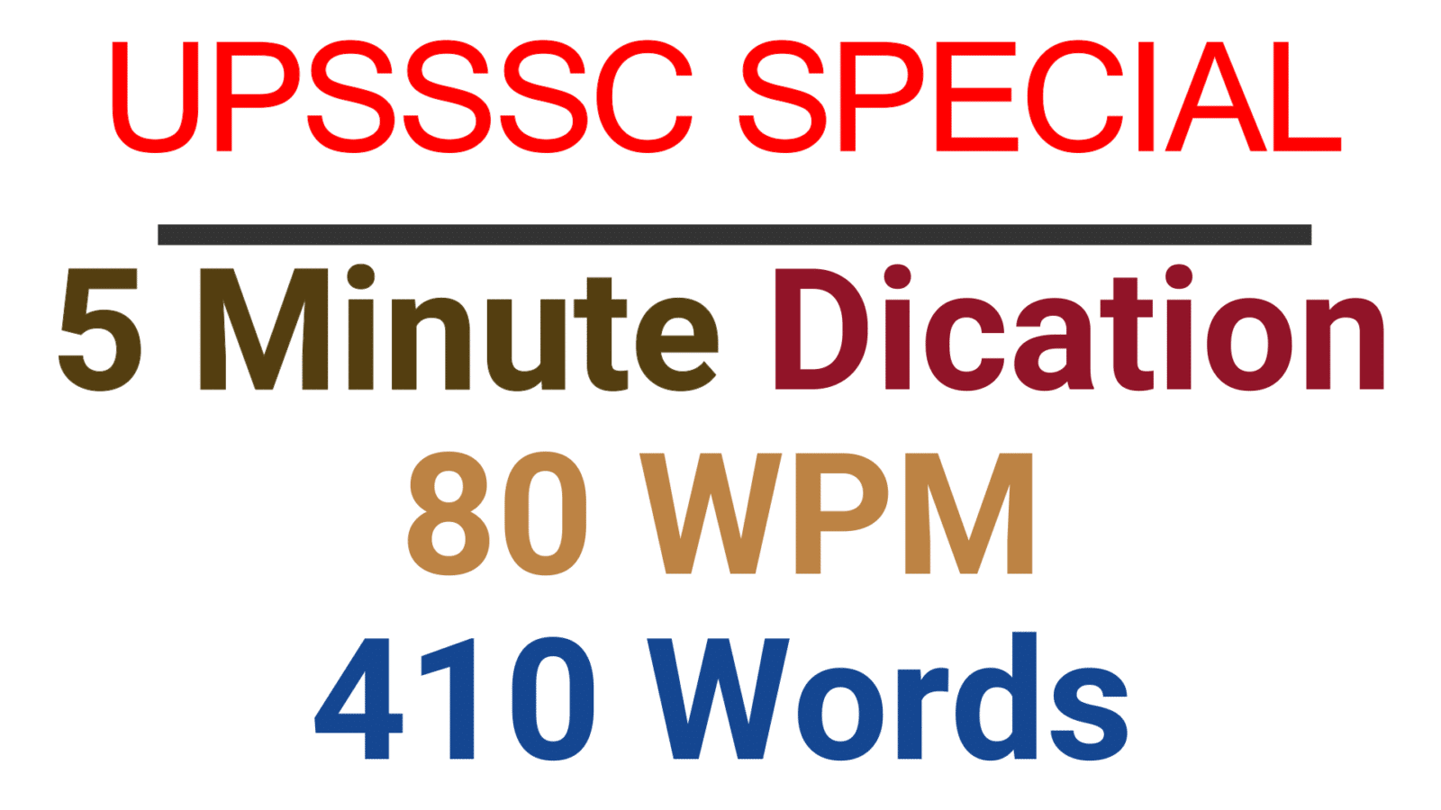 Hindi Shorthand Dictation 80 WPM 400 words